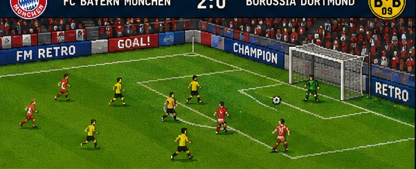 Live-Spieltag im Football Manager Retro